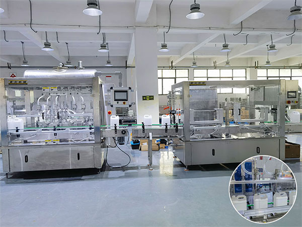 全自動液體灌裝機(jī)生產(chǎn)線